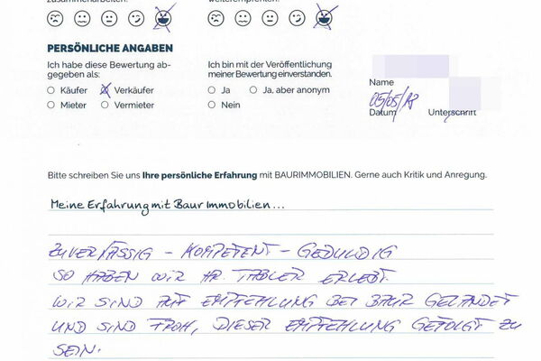 Bewertung von Herr P.