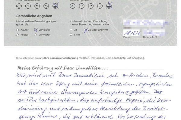 Bewertung von Eheleute S.