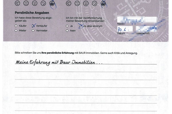 Bewertung von Frau S.