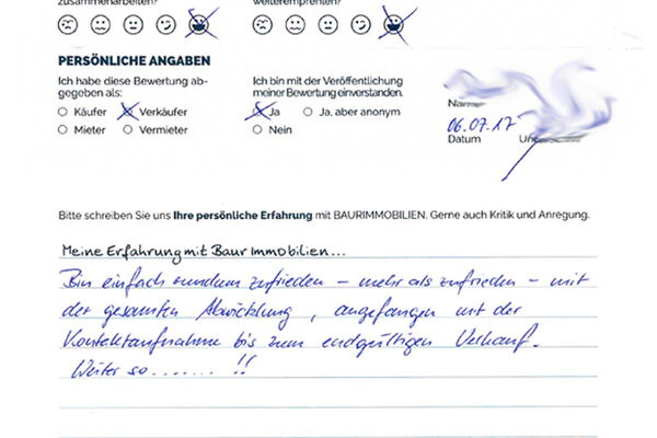 Bewertung von Herr M.