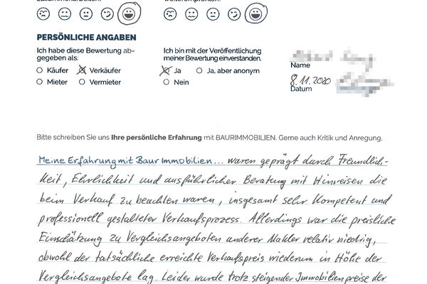 Bewertung von Herr L.