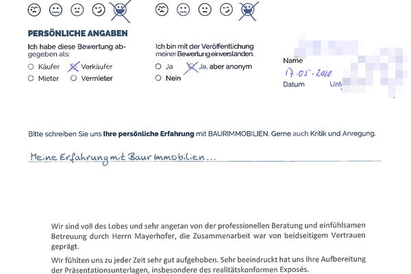 Bewertung von Eheleute K.