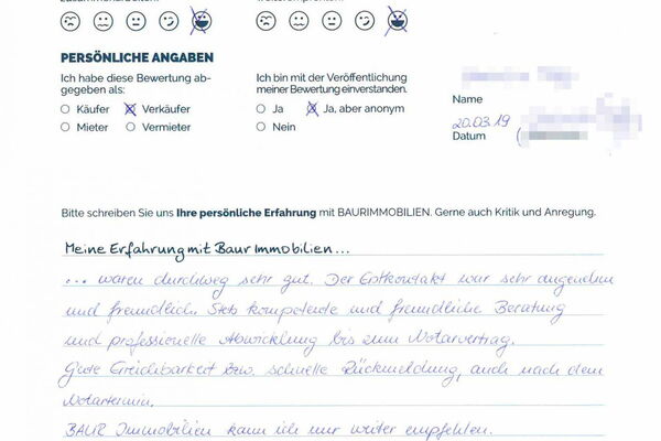 Bewertung von Frau T.