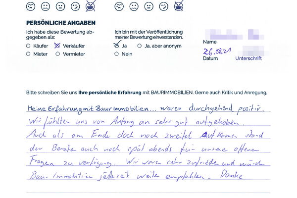 Bewertung von Herr H.