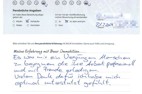 Bewertung von Herr W.