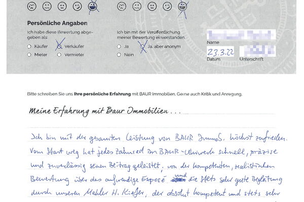 Bewertung von Herr B.