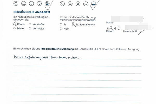 Bewertung von Fam. C.