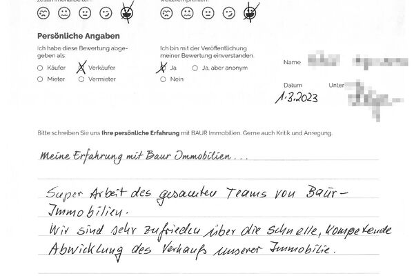 Bewertung von Eheleute H.