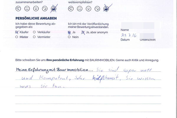 Bewertung von Herr K.