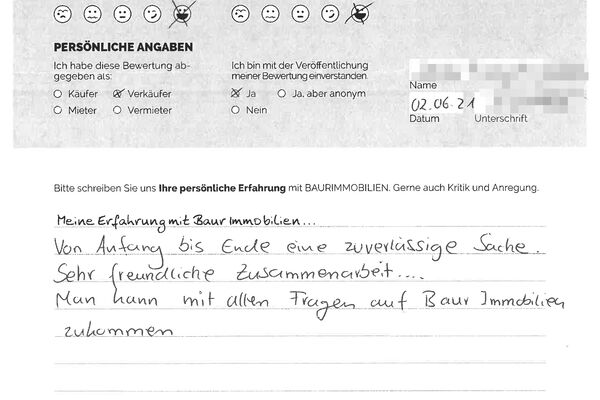 Bewertung von Frau L.