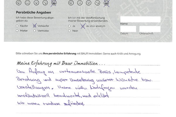 Bewertung von Frau L.