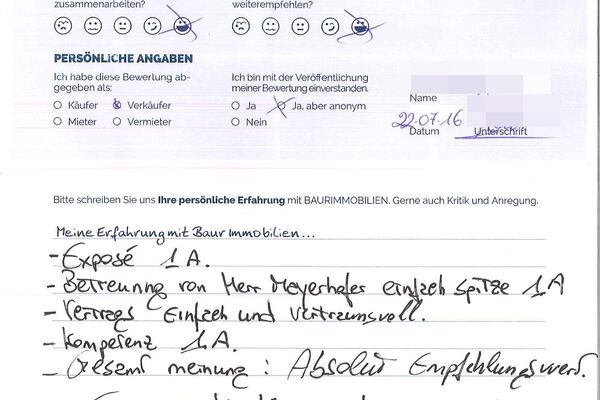 Bewertung von Eheleute M.