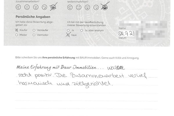 Bewertung von Frau O.