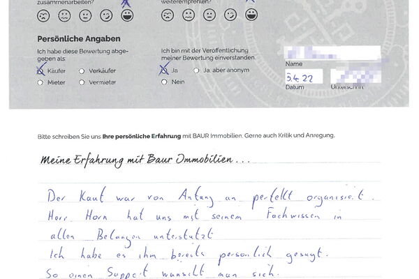 Bewertung von Herr R.