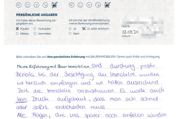 Bewertung von Herr S.