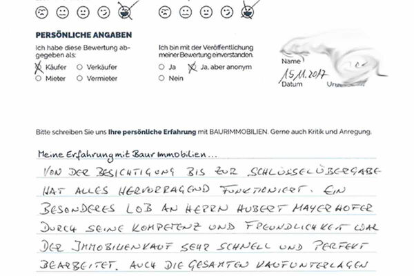 Bewertung von Herr W.