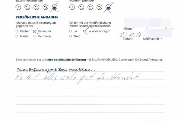 Bewertung von Herr S.