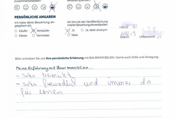 Bewertung von Frau H.