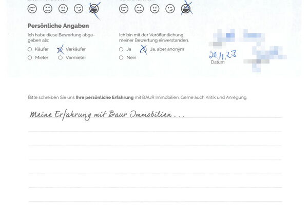 Bewertung von Frau G.