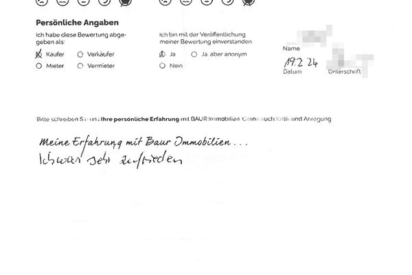 Bewertung von Herr G.