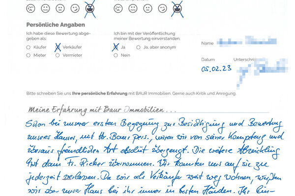 Bewertung von Frau D.