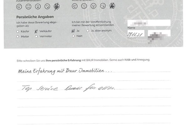 Bewertung von Herr K.