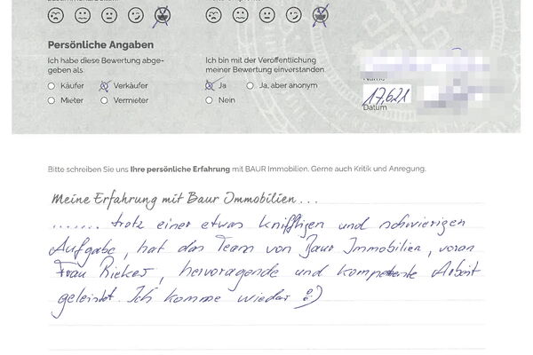 Bewertung von Herr S.