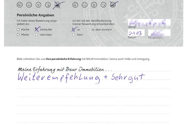 Bewertung von Herr W.