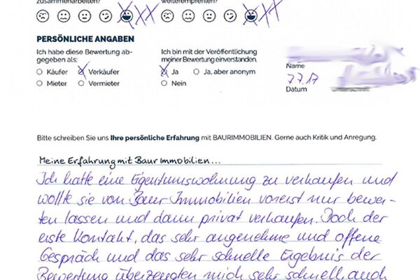 Bewertung von Frau G.