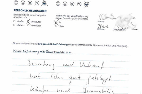 Bewertung von Frau S.