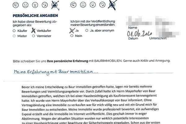 Bewertung von Herr K.