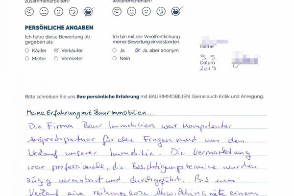 Bewertung von Frau G.