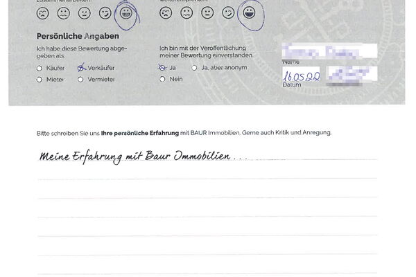 Bewertung von Herr A.