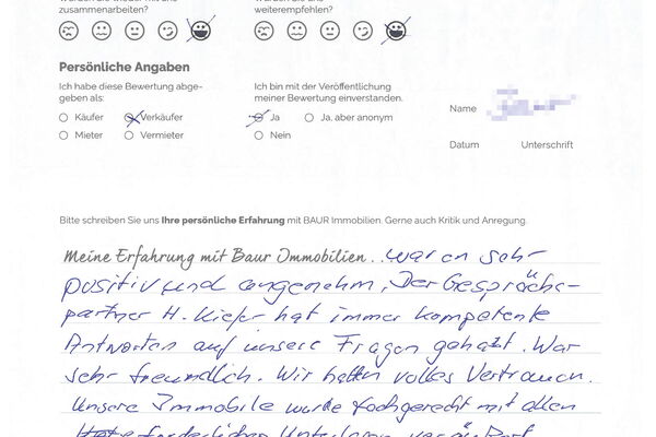 Bewertung von Herr B.