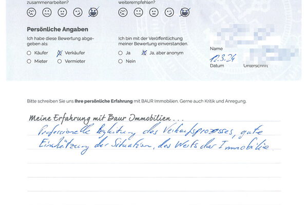 Bewertung von Herr C.