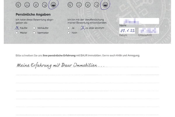 Bewertung von Herr K.