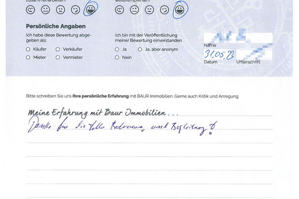 Bewertung von Herr M.