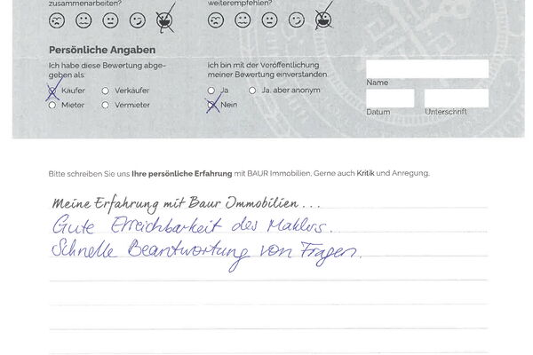 Bewertung von Eheleute S.