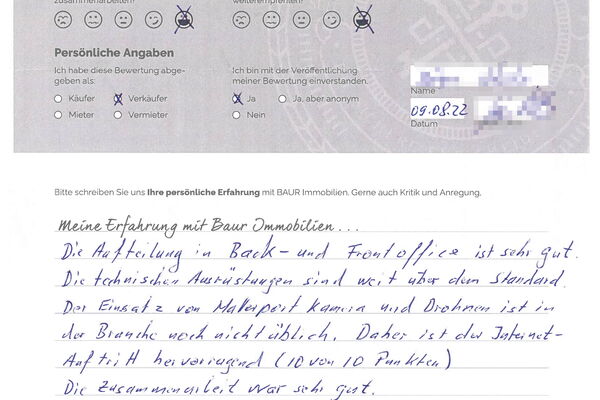 Bewertung von Herr S.