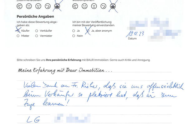 Bewertung von Herr U.