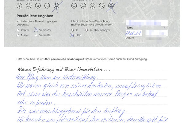 Bewertung von Frau Z.