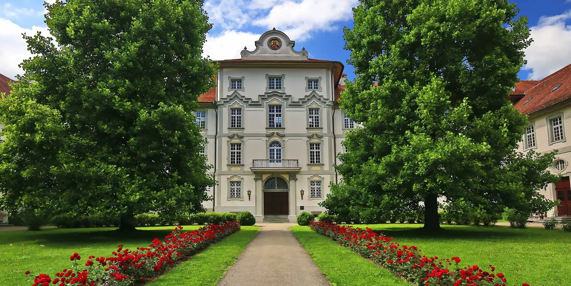 Außenansicht des Schloß in Bad Wurzach