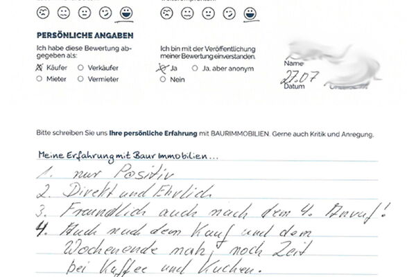 Bewertung von Eheleute B.