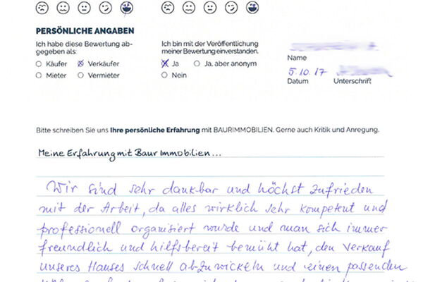 Bewertung von Fam. S.