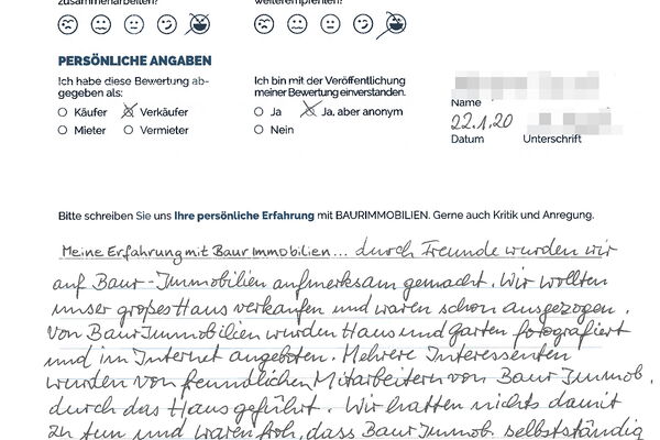 Bewertung von Eheleute B.