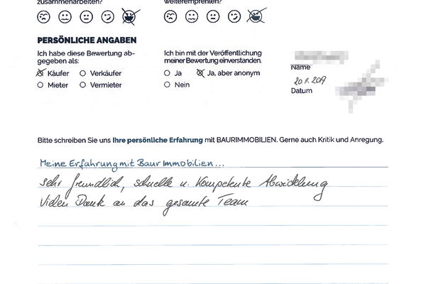 Bewertung von Herr D.