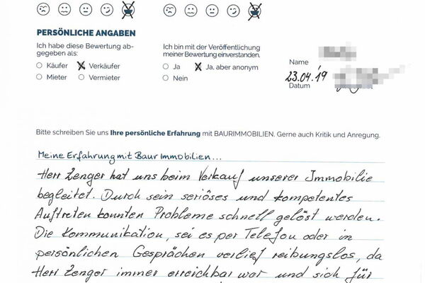 Bewertung von Herr B.