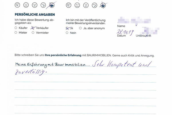 Bewertung von Frau H.