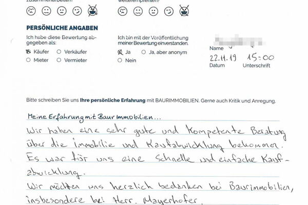 Bewertung von Herr S.