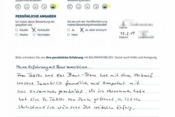 Bewertung von Herr T.